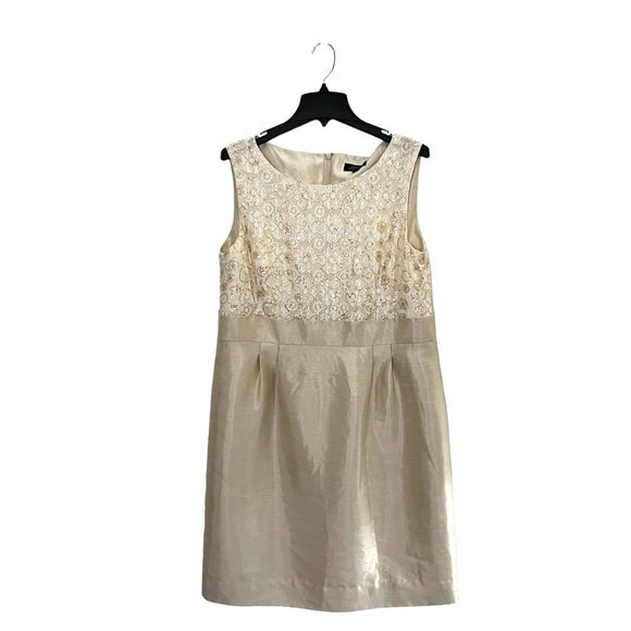 Tahari Dresses & Skirts - SOLD-Tahari Arthur S. Levine Beaded Top Sheath Dress